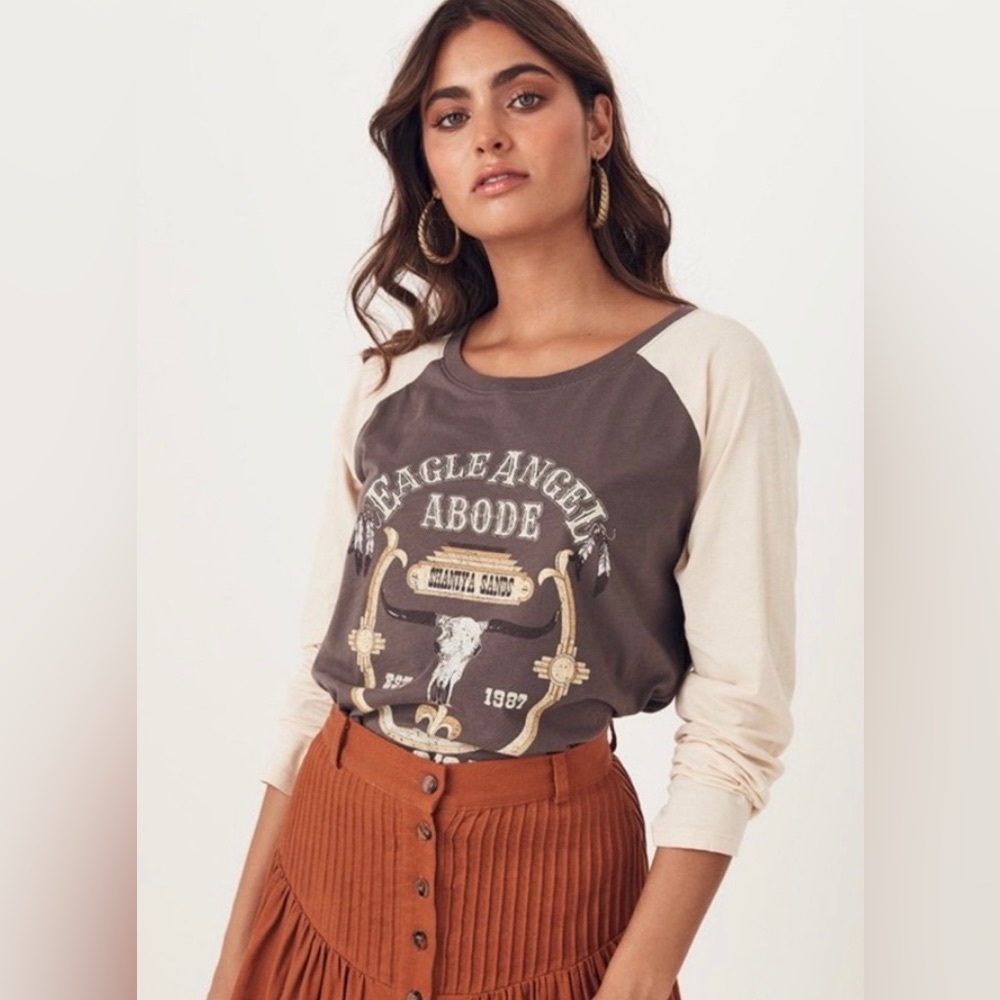 Spell and the Gypsy Eagle Angel long sleeve tee S